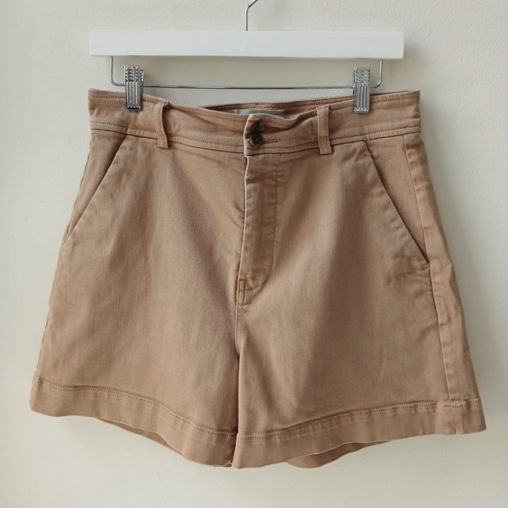 Everlane Women's High Waist Shorts - Tan